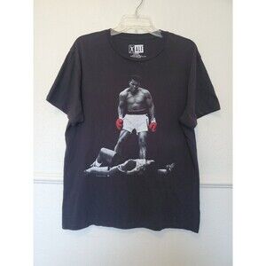 Official Muhammad Ali Shirt Size L Sonny Liston‎ Knockout Black Phantom Punch